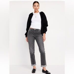 Old Navy Washed Black Boyfriend Jeans